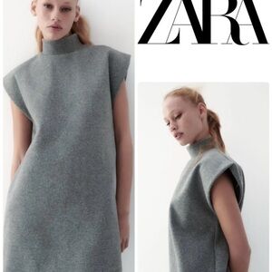 Zara Women's Mini Dress in Gray Size M